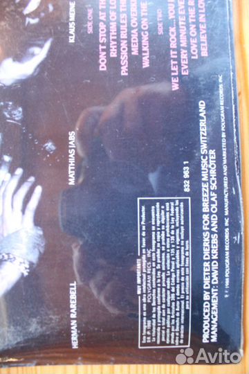 Scorpions Savage Amusement 1988 mexico 1st rare