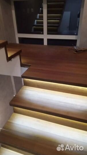 Обшивка лестницы