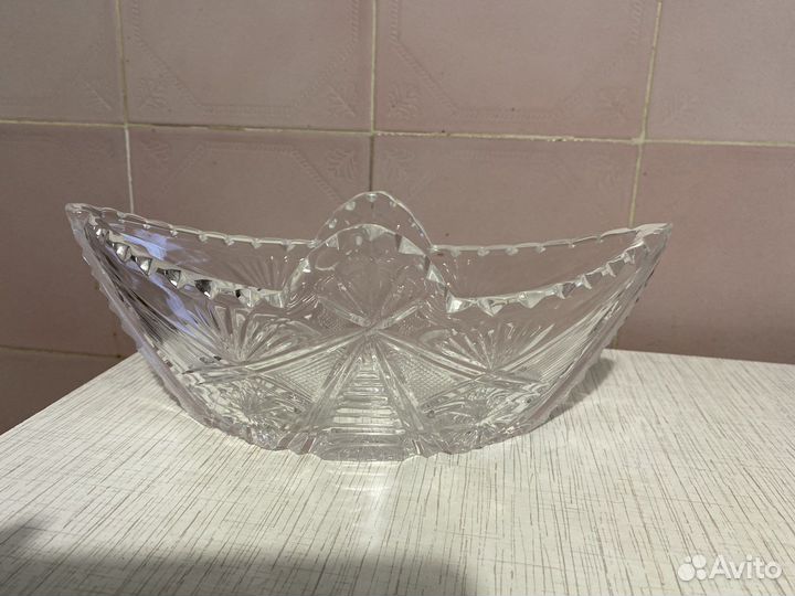 Хрустальный салатник СССР