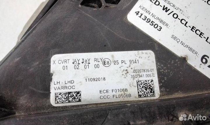 Фара левая Bentley Continental GT