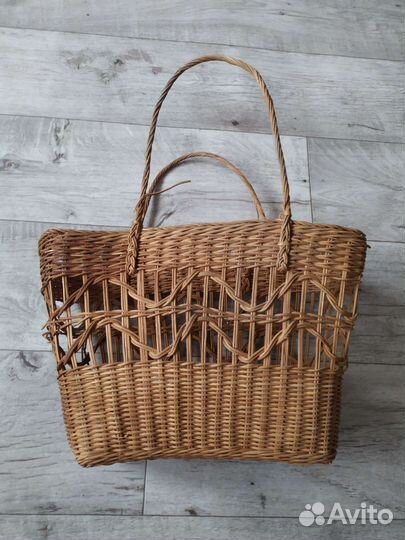 Корзина плетеная СССР