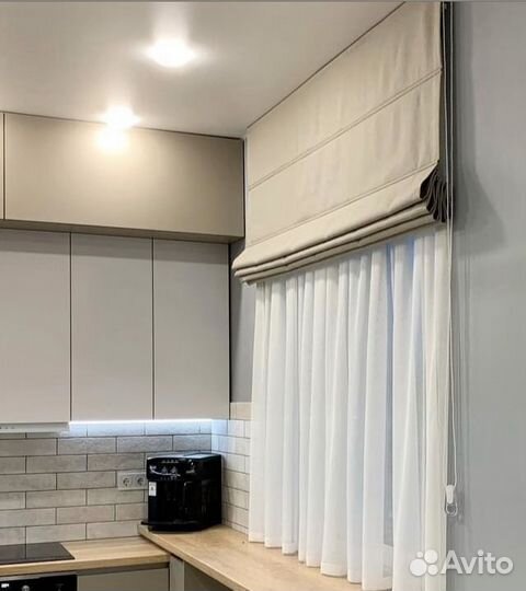 Римская штора + Тюль готовый