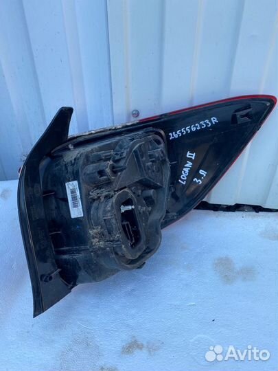 Фонарь задний левый задний левый Renault Logan 2