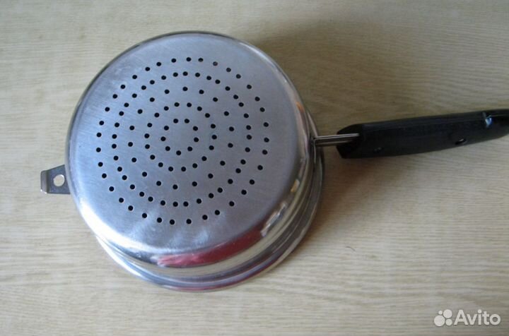 Дуршлаг нерж. 16,5 см, с ручкой