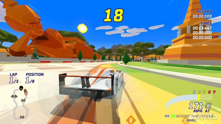 Hotshot Racing PS4, английская версия