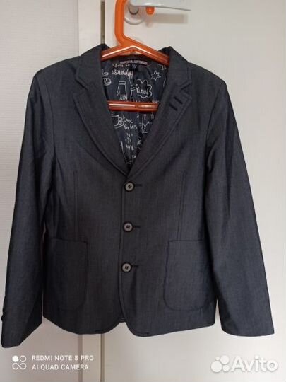 Школьный пиджак для мальчика рост 134