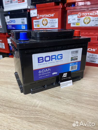 Аккумулятор borg Standart 6ст-60R