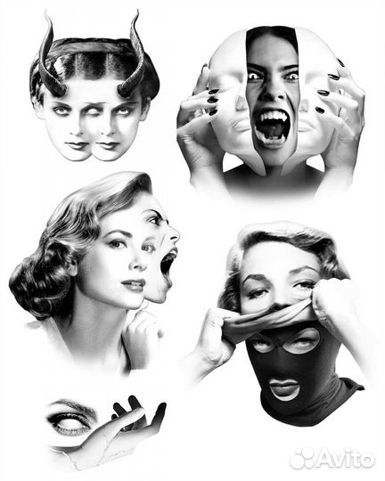 Мини тату татуировки в студии