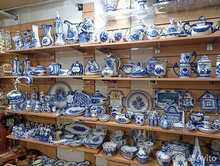 Фарфоровая посуда гжель