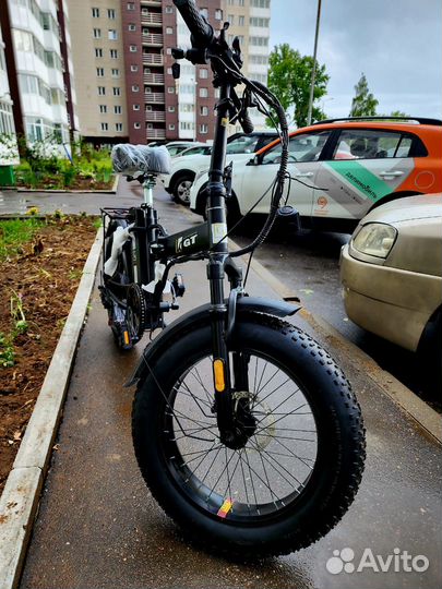 Электровелосипед фэтбайк складной