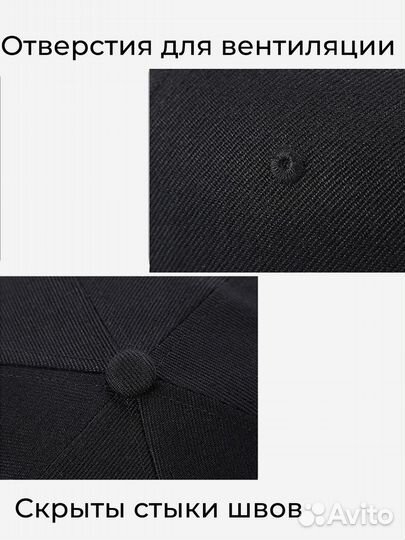 Кепка Черная Женская Летняя Бейсболка Мужская