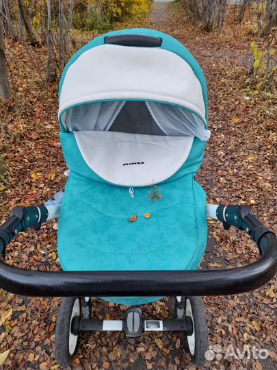 Коляска riko bruno 2 в 1 жаккард + экокожа