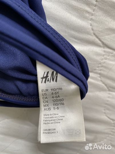 Купальник h&m для девочки 110 116