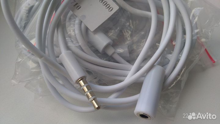 Удлинитель кабель jack 3,5 mm - 4 pin папа—мама