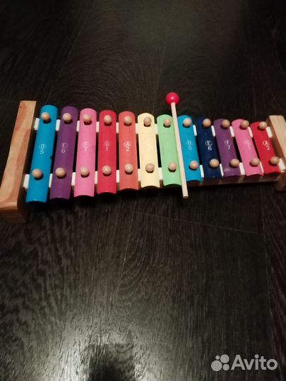 12 игрушек, дракон, ксилофон, паровозик и муз. мяч