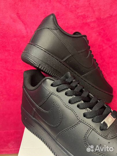 Nike Air Force 1 черные оригинал