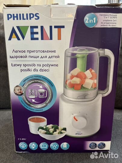 Пароварка блендер avent