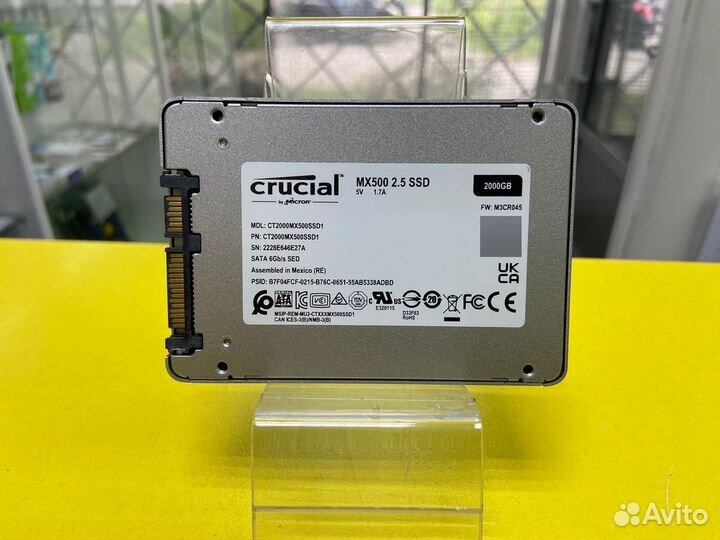 Накопитель SSD Crucial S sata-III 2TB CT2000MX500S