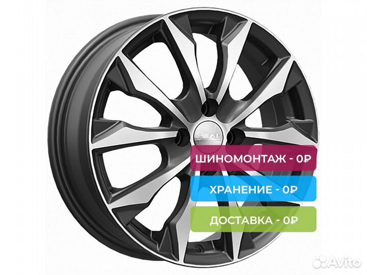 R16 4x100 6J ET50 D60,1 Скад Нагоя алмаз бархат