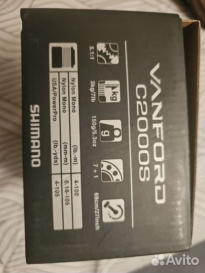 Катушка shimano vanford c2000s