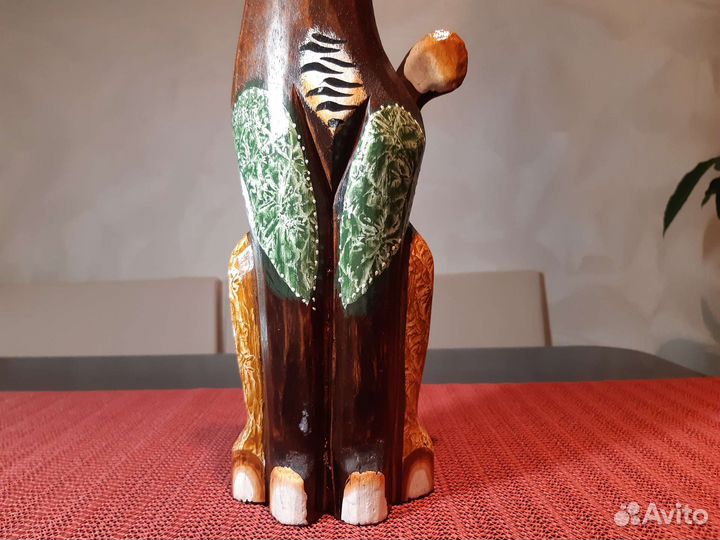 Статуэтка Кошка 40 см Индонезия. Дерево