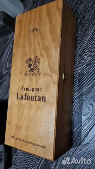 Коробка деревянная из-под коньяка