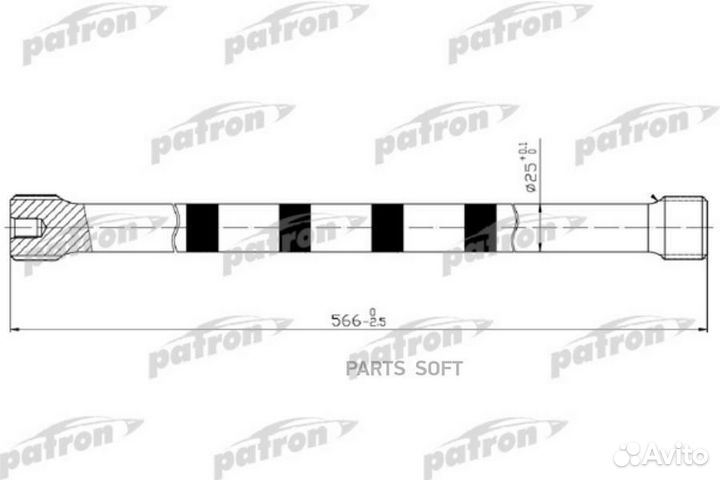 Торсион задний правый PTB1002