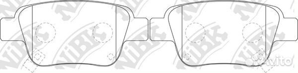 Колодки тормозные дисковые зад PN1239 NiBK