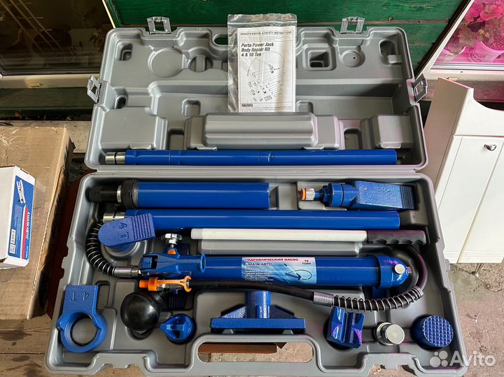 Набор гидравлических растяжек 10тонн, 16 предметов