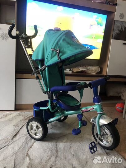 Трехколесный велосипед с родительской ручкой
