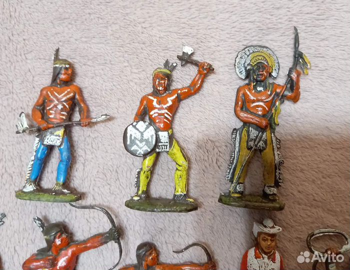 Солдатики индейцы и ковбои Cromoplasto
