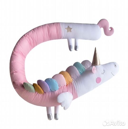 Бортик - подушка - обнимашка для кровати детской