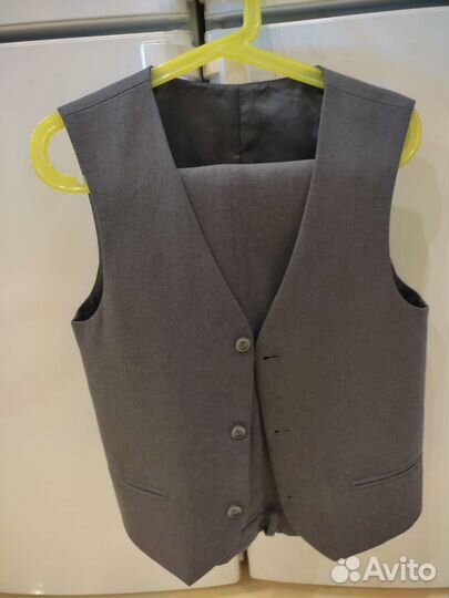 Комплект для мальчиков ткань Лицей серый