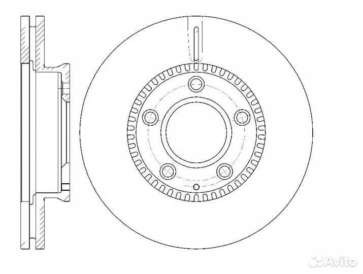 Диск тормозной вентилируемый G-brake GR-20404