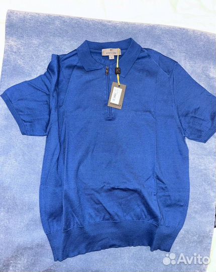 Футболка поло мужская canali канали 46