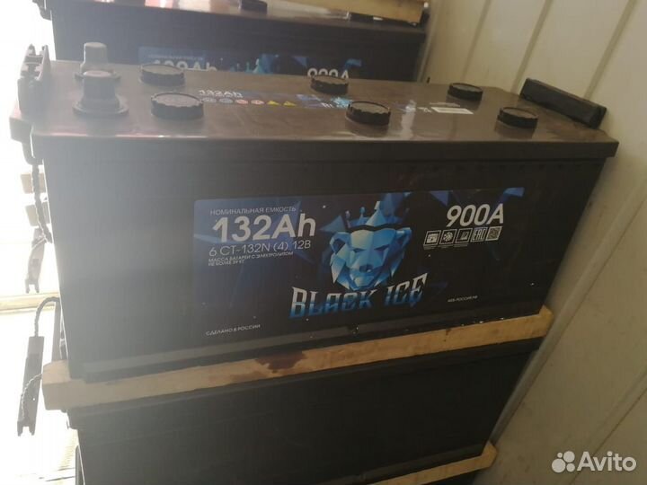 Аккумулятор грузовой black ICE 6ст-132