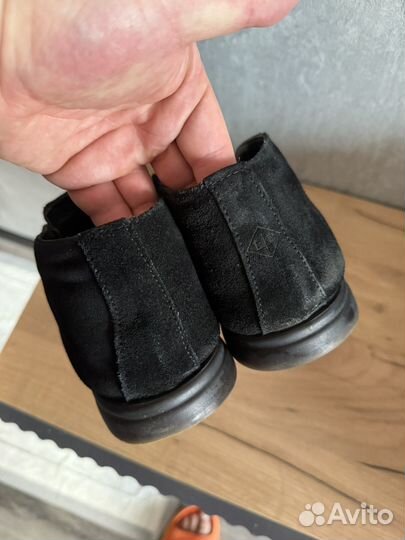 Ботинки зимние замша