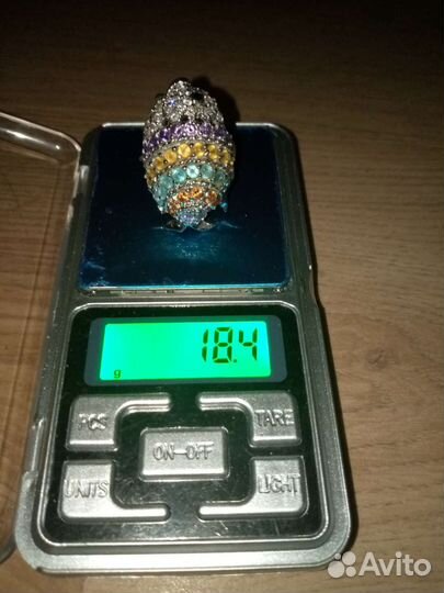 Кольцо рыбка р.17.5 серебро Турция 18.4 гр