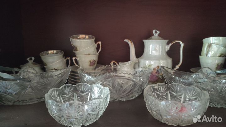 Хрустальная ваза для фруктов