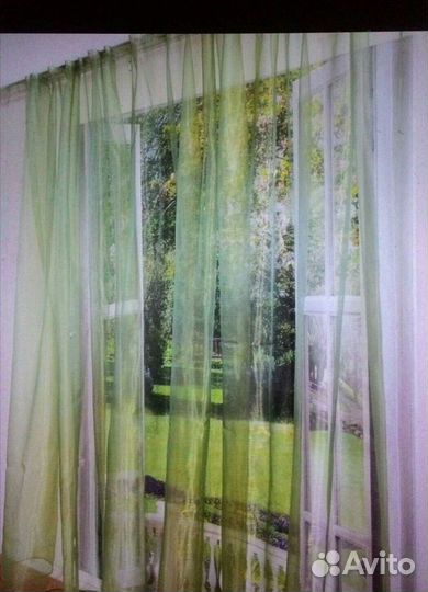 Тюль органза хамелеон 5 м ширина, 2 шт