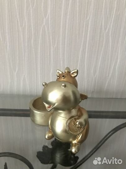 Подсвечник для свечи-таблетки денежный дракон