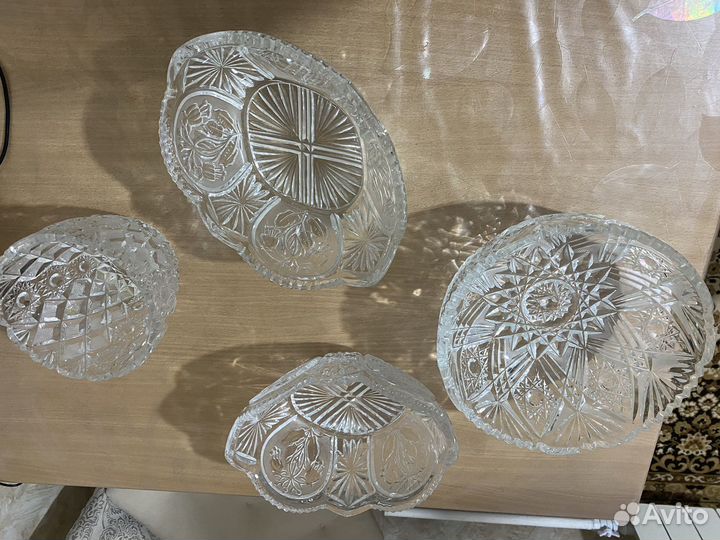 Рюмки Фужеры Вазы Хрусталь