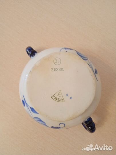 Сахарница СССР Гжель