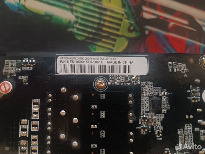 Видеокарта GTX 1060 3GB Palit dual