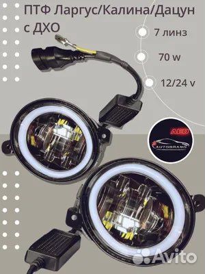 Противотуманные фары на LADA гранту с дхо
