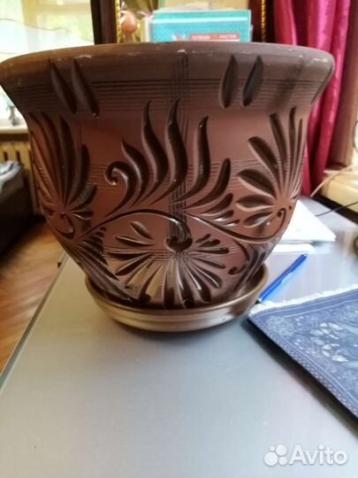 Горшок большой керамика