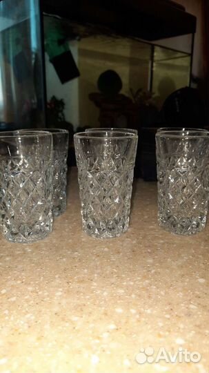 Хрустальные Фужеры и рюмки СССР