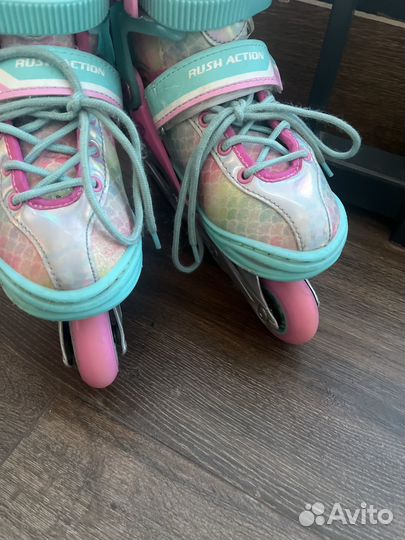 Роликовые коньки детские раздвижные 2в1 30-33