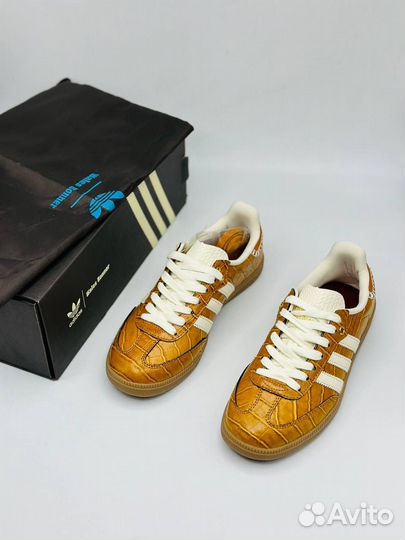 Кроссовки Adidas Samba Wales Bonner Brown Croc