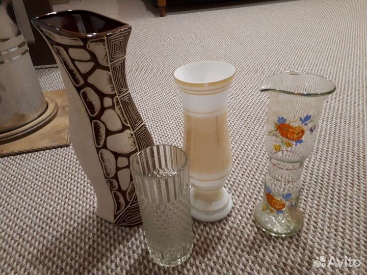 Графин из СССР 70-х годов, ваза под цветы, ботинок